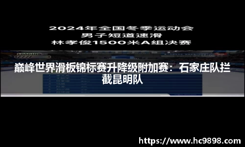 巅峰世界滑板锦标赛升降级附加赛：石家庄队拦截昆明队